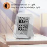 DIGITEN Digital Hygrometer Indoor Thermometer Humidity Meter Rare 360° HD E-Ink Screen Room Thermometer with Temperature and Humidity Monitor Mini Hygrometer Thermometer