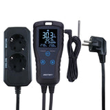 DIGITEN Temperature Controller DTC102 Greenhouse Thermostat 2-Stage Plug-in Thermostat Reptiles Thermostat Outlet Homebrewing Thermostat Controller Digital Temperature Contrller for Seedlings