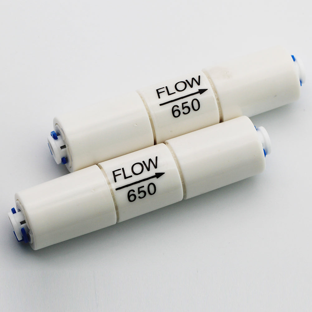 50GPD Flow Restrictor 300CC 1/4\" Quick Connect For RO Reverse Osmosis...