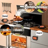 DIGITEN Bluetooth Grilling Thermometer Wireless Meat Thermometer with 4 Probes BBQ Thermometer Smoker Thermometer Instant Read Thermometer Smart Rechargeable Food Thermometer