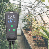 DIGITEN Temperature and Humidity Controller DHTC-1011 Pre-Wired Dual Stage Outlet Digital Thermostat Humidistat for Reptile Terrarium Mushroom Greenhouse Home Brew Fermentation