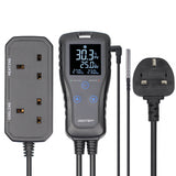 DIGITEN Temperature Controller DTC102 Greenhouse Thermostat 2-Stage Plug-in Thermostat Reptiles Thermostat Outlet Homebrewing Thermostat Controller Digital Temperature Contrller for Seedlings