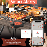 DIGITEN Bluetooth Grilling Thermometer Wireless Meat Thermometer with 4 Probes BBQ Thermometer Smoker Thermometer Instant Read Thermometer Smart Rechargeable Food Thermometer