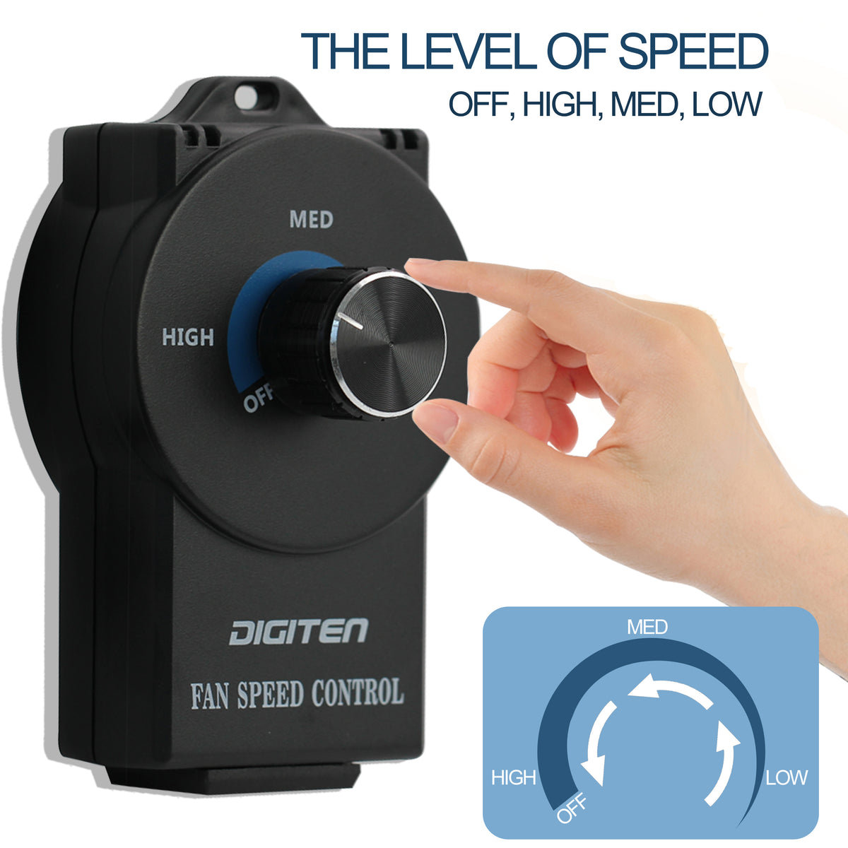 DIGITEN Variable Speed Controller Exhaust Variable Speed Fan Speed Adj