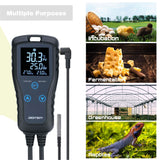 DIGITEN Temperature Controller DTC102 Greenhouse Thermostat 2-Stage Plug-in Thermostat Reptiles Thermostat Outlet Homebrewing Thermostat Controller Digital Temperature Contrller for Seedlings
