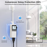 DIGITEN DTC1600 Temperature Controller with 24H Countdown Timer 15A Plug-in Thermostat, Heating & Cooling, Compressor DP, LCD Backlight, NTC Sensor