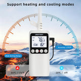 DIGITEN DTC1600 Temperature Controller with 24H Countdown Timer 15A Plug-in Thermostat, Heating & Cooling, Compressor DP, LCD Backlight, NTC Sensor