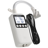 DIGITEN DTC1600 Temperature Controller with 24H Countdown Timer 15A Plug-in Thermostat, Heating & Cooling, Compressor DP, LCD Backlight, NTC Sensor