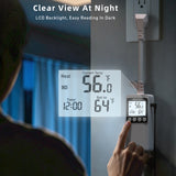 DIGITEN DTC1600 Temperature Controller with 24H Countdown Timer 15A Plug-in Thermostat, Heating & Cooling, Compressor DP, LCD Backlight, NTC Sensor