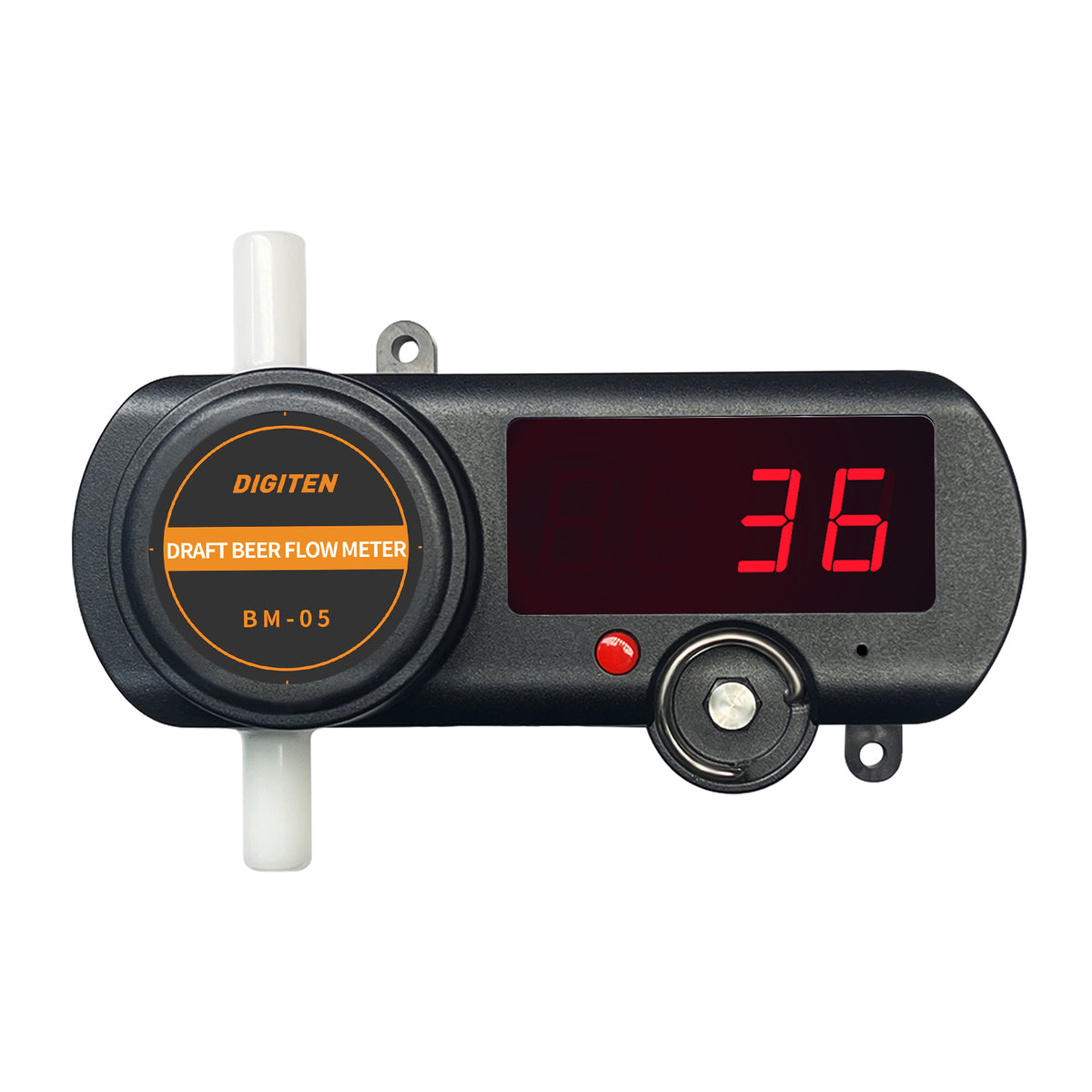 DIGITEN BM-05 Digital Draft Beer Flow Meter, Beverage Filling Counter,