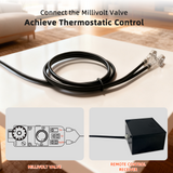 DIGITEN WTC401 Fireplace Thermostat Remote Control Kit, for Millivolt Gas Valve & Electronic Ignition Systems, 65ft Range, LCD Display, ON/AUTO/Off Modes, Timer & Child Lock Function