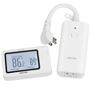 DIGITEN WTC1001 Wireless Thermostat Outlet Remote Control Temperature Controller With Heating/cooling Mode for Fan/Heater