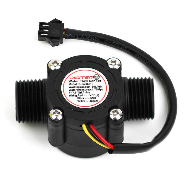 Water Flow Sensor With Arduino To Measure Flow Rate & Volume