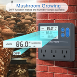 DIGITEN THT103 Temperature and Humidity Controller with Timer for Mushroom Fermentation,Greenhouse