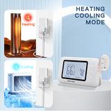 DIGITEN WTC100Pro Wireless Temperature Controller Thermostat Outlet Remote Control Thermostat With Heating Cooling Mode for Fan Heater Greenhouse Homebrewing Reptile