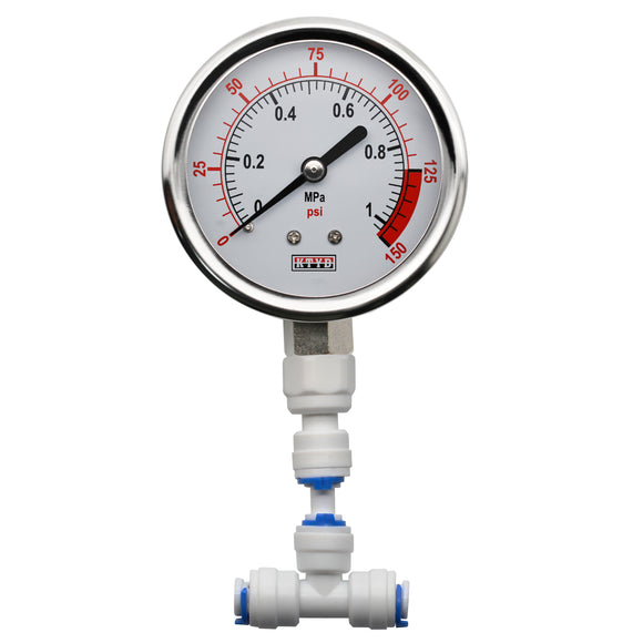 DIGITEN Water Pressure Gauge Meter 0-1.0MPa 0-150psi 3/8