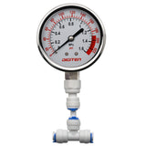 DIGITEN 3/8" Water Pressure Gauge Meter 0-1.6MPa 0-220psi for Reverse Osmosis System Pump