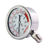 Water Pressure Gauge Meter 0-1.6MPa 0-220psi 1/4" f Reverse Osmosis System Pump