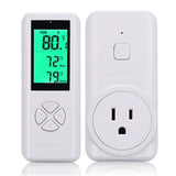 DIGITEN WTC100 Wireless Thermostat Plug-in Temperature Controller Outlet Remote Control Built in Temp Sensor Thermometer Heating Cooling Mode for Fan Heater Greenhouse Home Brew Reptile