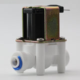 DIGITEN DC 12V 1/4" Inlet Feed Water Solenoid Valve Quick Connect N/C normally Closed