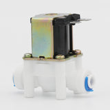 DIGITEN DC 12V 1/4" Inlet Feed Water Solenoid Valve Quick Connect N/C normally Closed no Water Pressure