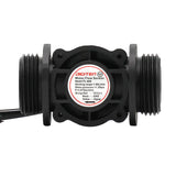 DIGITEN Water Flow Control LCD Display+G1"Flow Sensor Meter+G1"Solenoid Valve+12V power