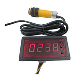DIGITEN 12V 4 Digit Red Counter Meter+Infrared Proximity Photoelectric Switch Sensor NPN