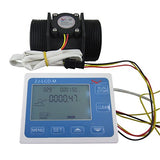 DIGITEN G2" 2inch Flow Water Sensor Meter+LCD Display Quantitative Control 10-200L/min