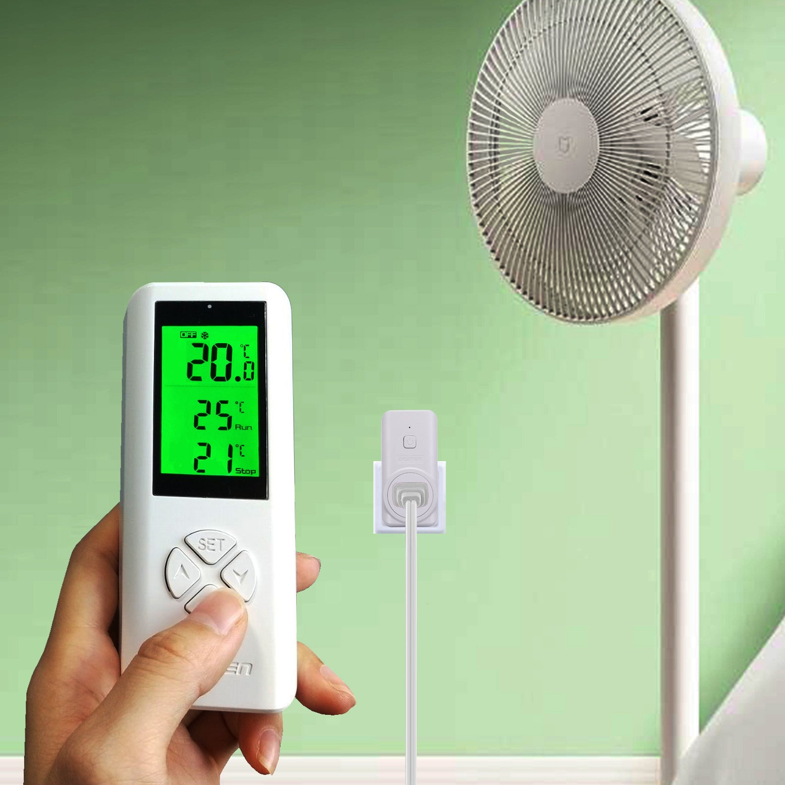 DIGITEN WTC100 Wireless Programmable Thermostat Plug-in Temperature Co