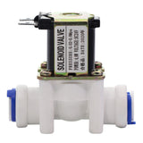 DIGITEN 24V 3/8" Inlet Feed Water Solenoid Valve Quick Connect for RO Reverse Osmosis Normally Closed