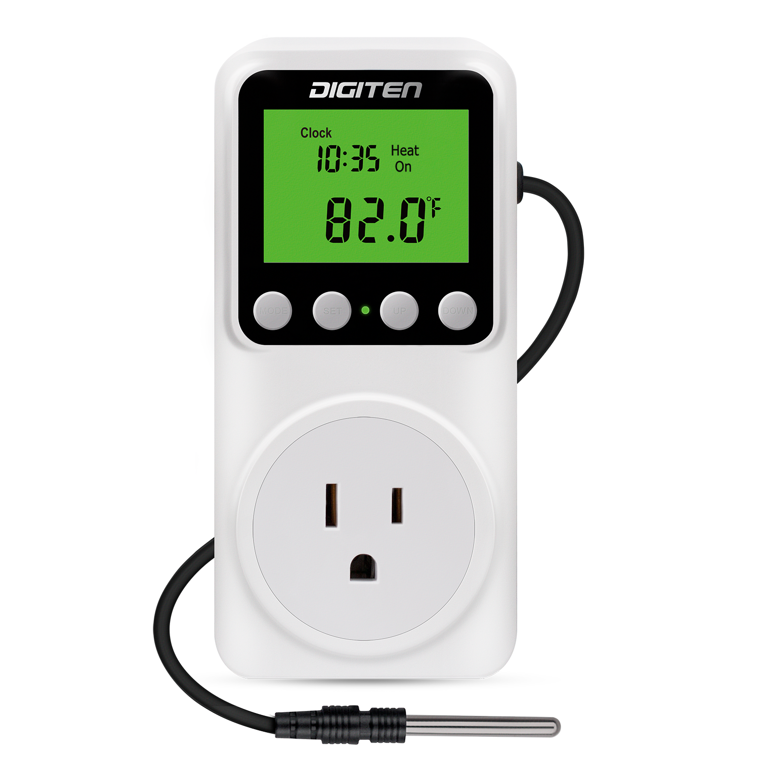 DIGITEN Temperature Controller Day/Night Temperature Controlled Outlet