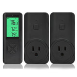 DIGITEN WTC100 Wireless Thermostat (with 2 Receivers) Plug-in Temperature Controller Outlet Programmable Remote Control Thermometer Heating Cooling Mode for Fan Heater Greenhouse Home Brew Reptile