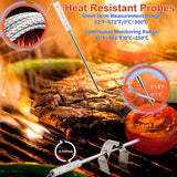 DIGITEN Bluetooth Grilling Thermometer Wireless Meat Thermometer with 4 Probes BBQ Thermometer Smoker Thermometer Instant Read Thermometer Smart Rechargeable Food Thermometer