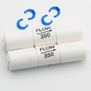 DIGITEN 50GPD/75GPD Flow Restrictor 350CC 1/4" Quick Connect for RO Reverse Osmosis (pack of 2)
