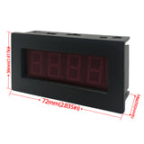DIGITEN 4 Digital LED Tachometer RPM Speed Meter+Hall Proximity Switch Sensor NPN Red