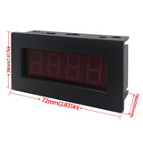 DIGITEN 4 Digital LED Tachometer RPM Speed Meter+Hall Proximity Switch Sensor NPN Red+Sensor Mounting Holder