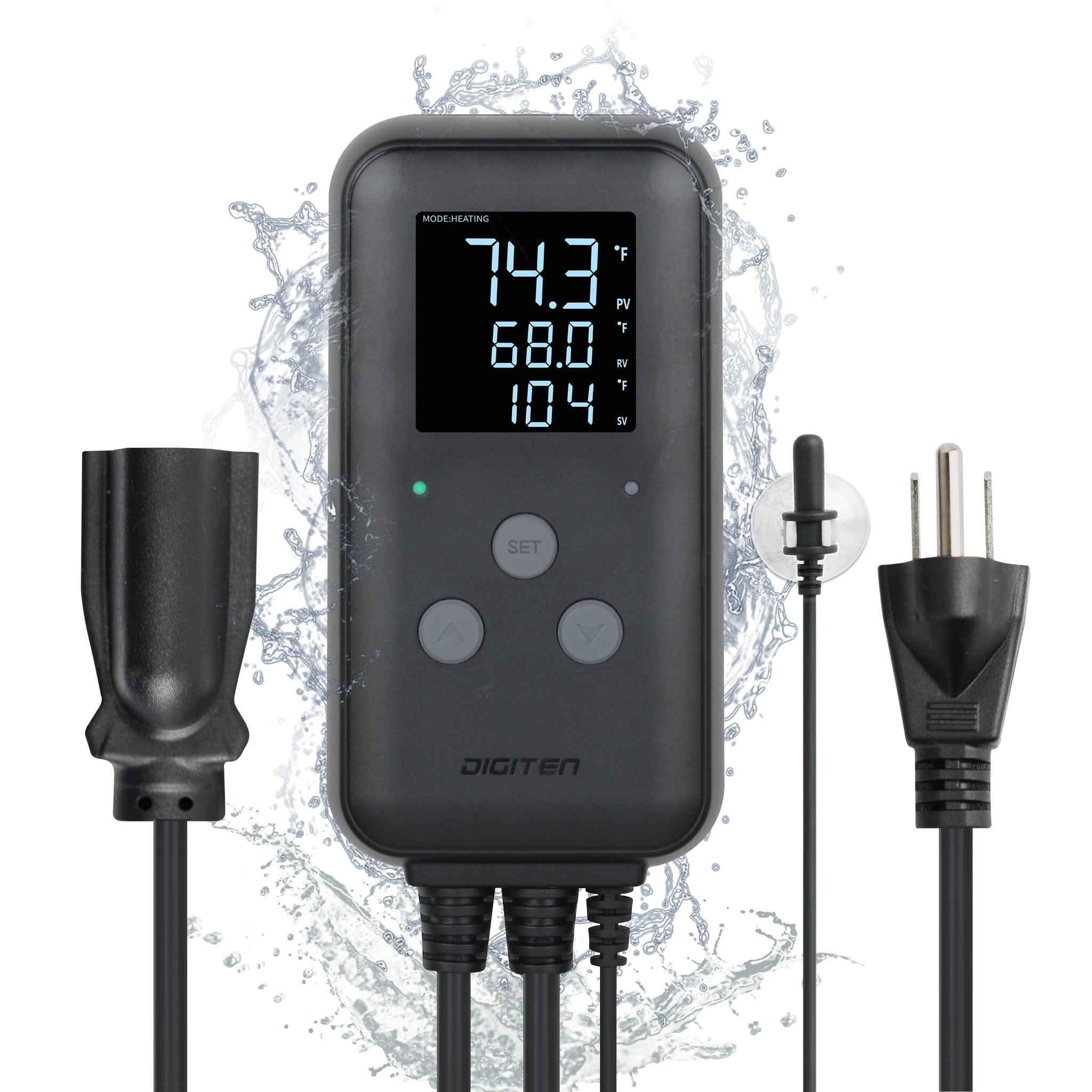 Digital Thermometer Outdoor Waterproof Temperature Gauge For Garden  Greenhouse