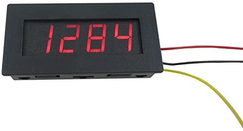 DIGITEN Car Motorcycle 4 Digital Motor Tachometer Speed Measure Meter 5-9999 RPM LED Red