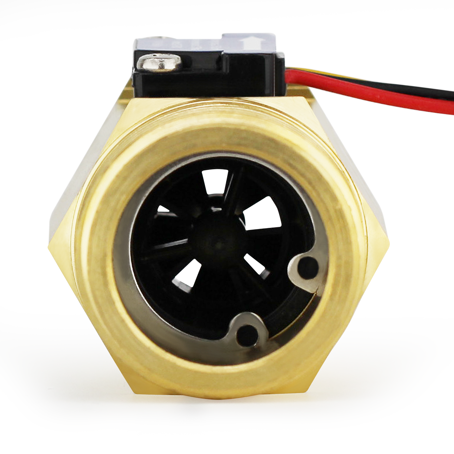 Digiten G1 Male Thread Water Flow Sensor - 2-50L/min Hall Sensor Flowmeter With Counter
