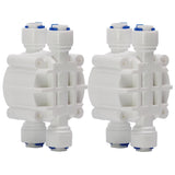 DIGITEN 1/4" Automatic Shut-Off Valve with Quick-Connect Fittings For RO Reverse Osmosis