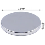 DIGITEN Refrigerator Magnets, Powerful Permanent Rare Earth Magnets, 12 mm x 1.76 mm, 2 piece