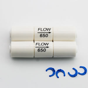 DIGITEN 200GPD Flow Restrictor 650CC 1/4" Quick Connect for RO Reverse Osmosis (pack of 2)