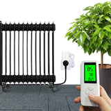 DIGITEN WTC200 Wireless Temperature Controller Programmable Thermostat Outlet Remote Control with 2m/6ft NTC Temp Sensor Probe Heating Cooling Mode for Fan Heater Greenhouse Homebrewing Reptile(UK Plug)