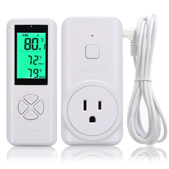 DIGITEN WTC100 Wireless Thermostat Plug-in Temperature Controller Outl