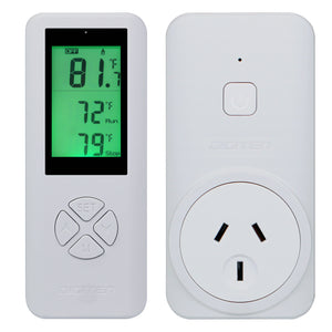 DIGITEN Temperature Controller WTC100 Wireless Thermostat Outlet Remote Control Temperature Homebrewing Thermostat Plug-in Temperature Controller Greenhouse Thermostat Cooling Heating Mode for Fan Heater (AU Plug)
