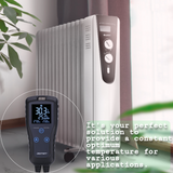 DIGITEN Temperature Controller DTC102 Greenhouse Thermostat 2-Stage Plug-in Thermostat Reptiles Thermostat Outlet Homebrewing Thermostat Controller Digital Temperature Contrller for Seedlings
