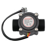 DIGITEN Water Flow Control LCD Display Controller+G3/4" Hall Flow Sensor+DC 12V Power Adapter