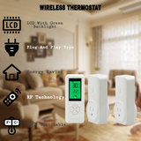 DIGITEN WTC100 Wireless Thermostat (with 2 Receivers) Plug-in Temperature Controller Outlet Programmable Remote Control Thermometer Heating Cooling Mode for Fan Heater Greenhouse Home Brew Reptile