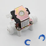 DIGITEN Water Flow Control LCD Display+G1/4" Flow Sensor Meter+12V G1/4" Solenoid Valve 0.02-0.8Mpa