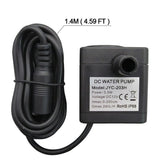 DIGITEN 52 GPH (200L/H, 3.5W) Submersible Water Pump, DC 12V Ultra Quiet Fountain Pump, 4.9ft High Lift Mini Brushless Pump with 1.4m (4.59ft) Power Cord for Fish Tank, Pond, Aquarium Auto Top Off